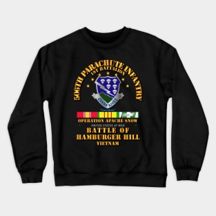 Hamburger Hill - 1st Bn 506th PIR w Svc Ribbons Crewneck Sweatshirt